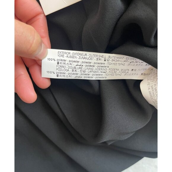 Zara Box Pleat Pinafore Dress Black - Picture 10 of 11